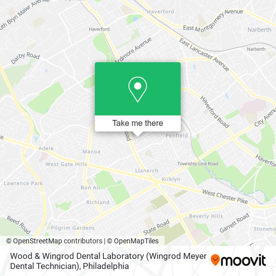 Mapa de Wood & Wingrod Dental Laboratory (Wingrod Meyer Dental Technician)