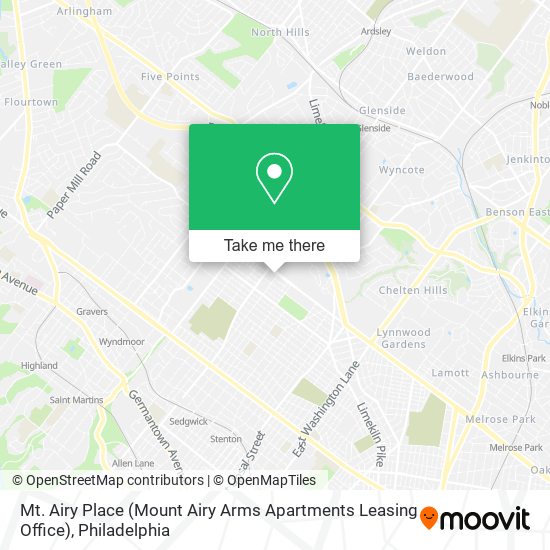 Mapa de Mt. Airy Place (Mount Airy Arms Apartments Leasing Office)