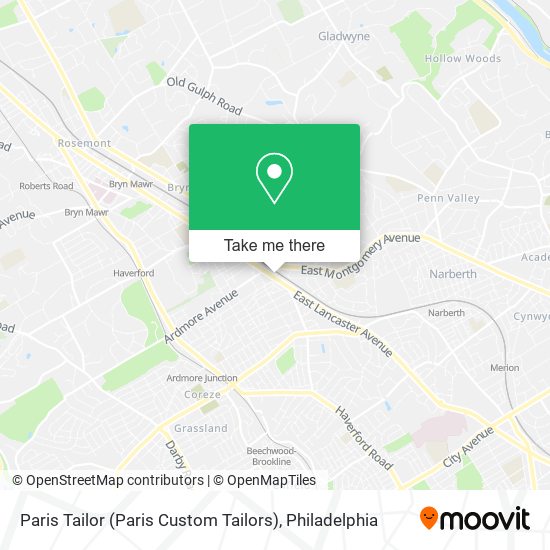 Mapa de Paris Tailor (Paris Custom Tailors)