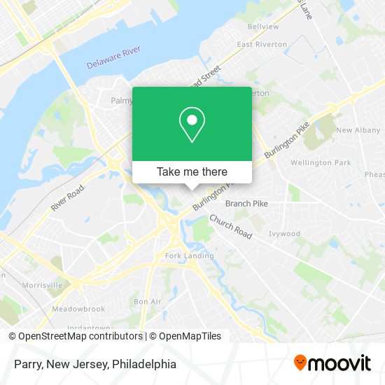 Parry, New Jersey map