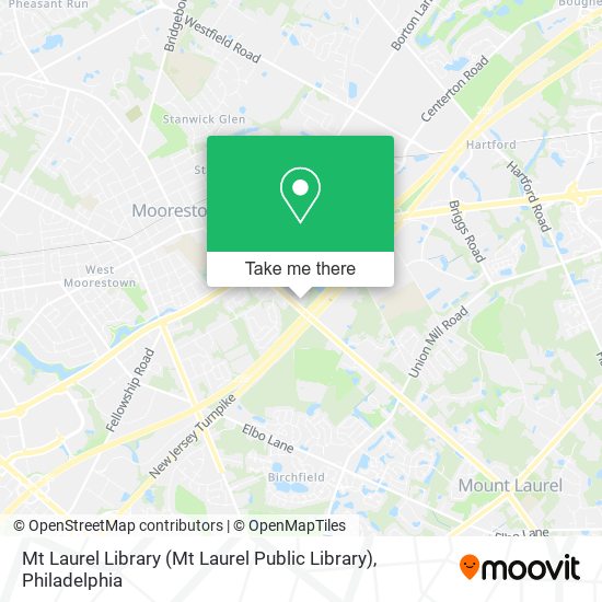 Mt Laurel Library map