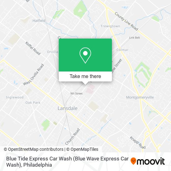 Mapa de Blue Tide Express Car Wash
