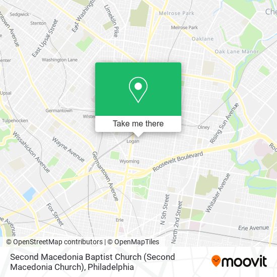 Mapa de Second Macedonia Baptist Church