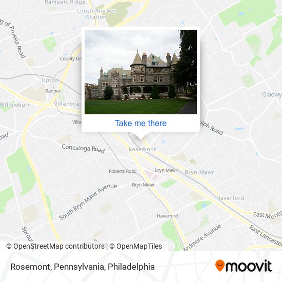 Mapa de Rosemont, Pennsylvania