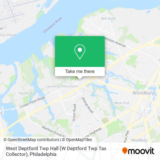 Mapa de West Deptford Twp Hall (W Deptford Twp Tax Collector)