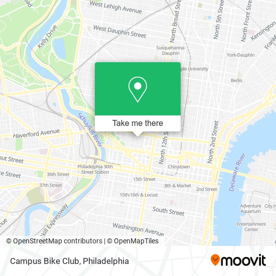 Campus Bike Club map