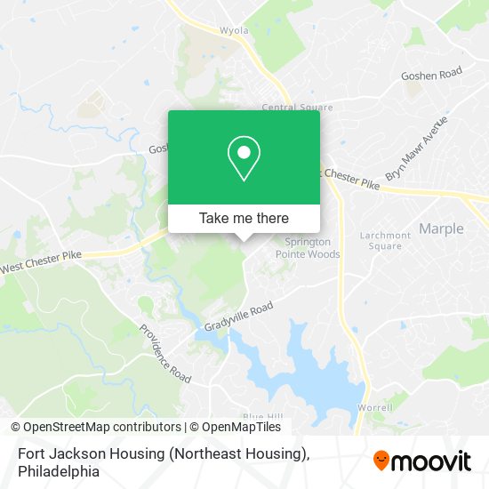 Fort Jackson Housing (Northeast Housing) map