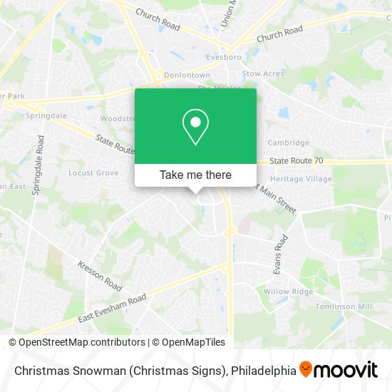 Christmas Snowman (Christmas Signs) map
