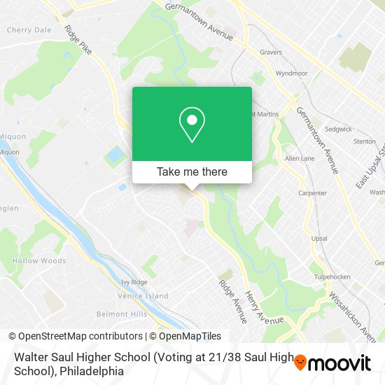 Mapa de Walter Saul Higher School (Voting at 21 / 38 Saul High School)