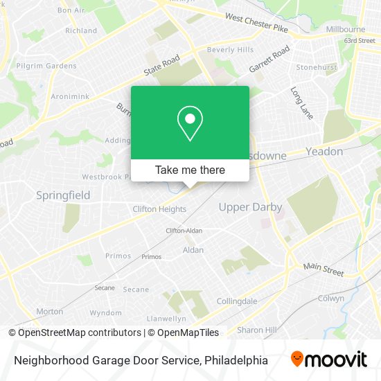 Neighborhood Garage Door Service map