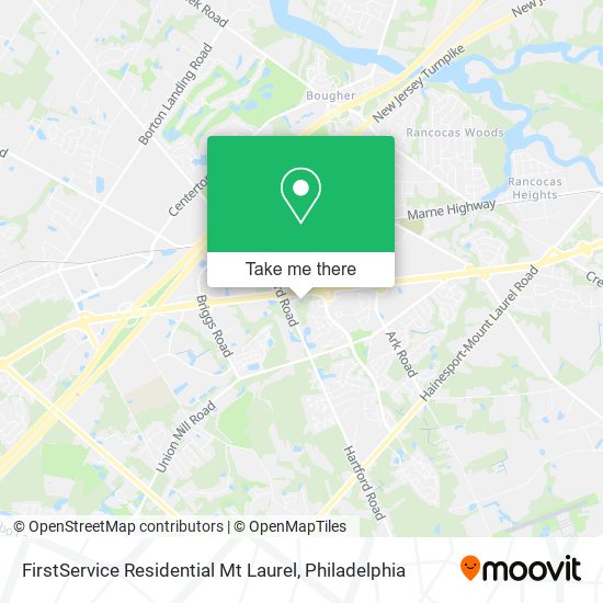 Mapa de FirstService Residential Mt Laurel