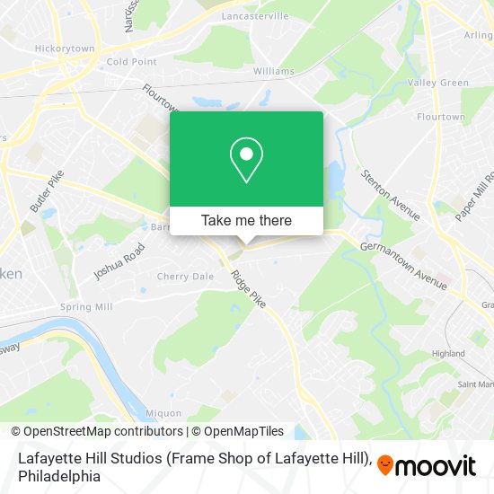Mapa de Lafayette Hill Studios (Frame Shop of Lafayette Hill)