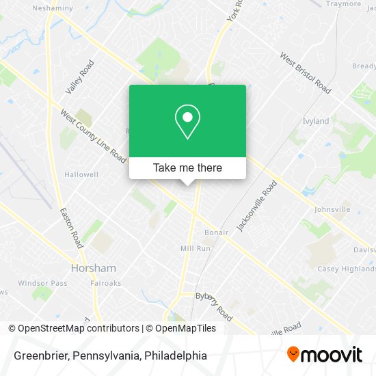 Greenbrier, Pennsylvania map