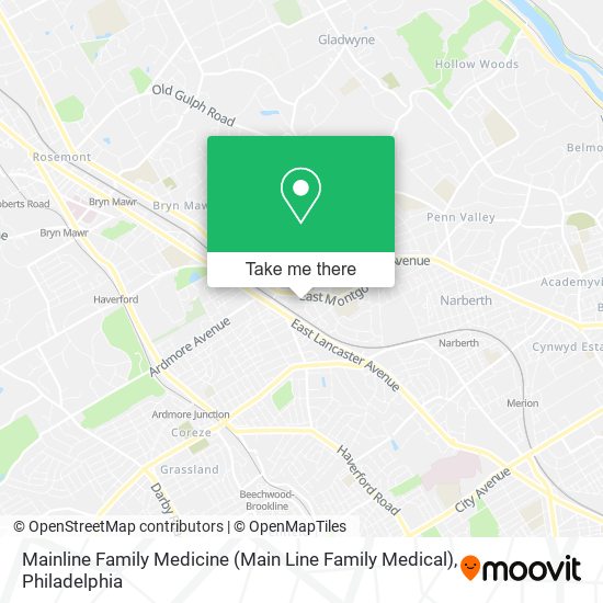 Mainline Family Medicine (Main Line Family Medical) map