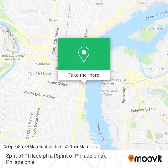 Sprit of Philadelphia (Spirit of Philadelphia) map