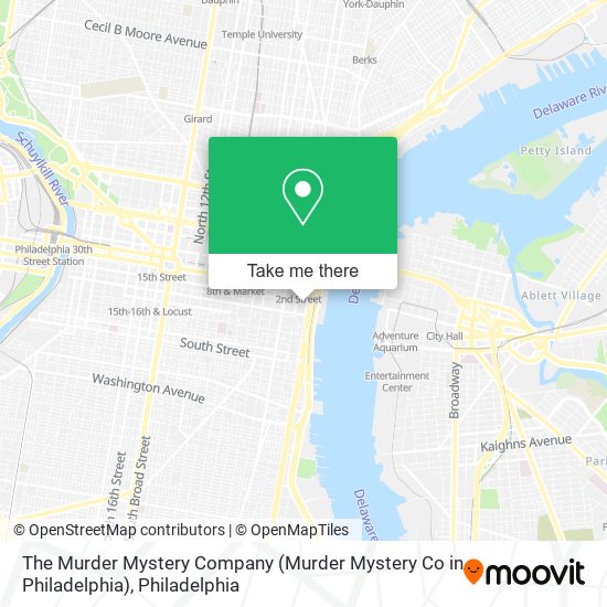 The Murder Mystery Company (Murder Mystery Co in Philadelphia) map