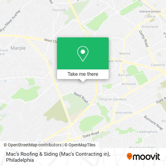 Mac's Roofing & Siding (Mac's Contracting in) map