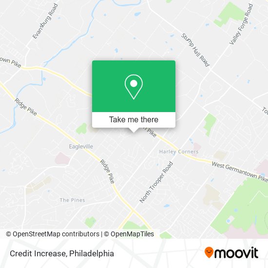 Credit Increase map