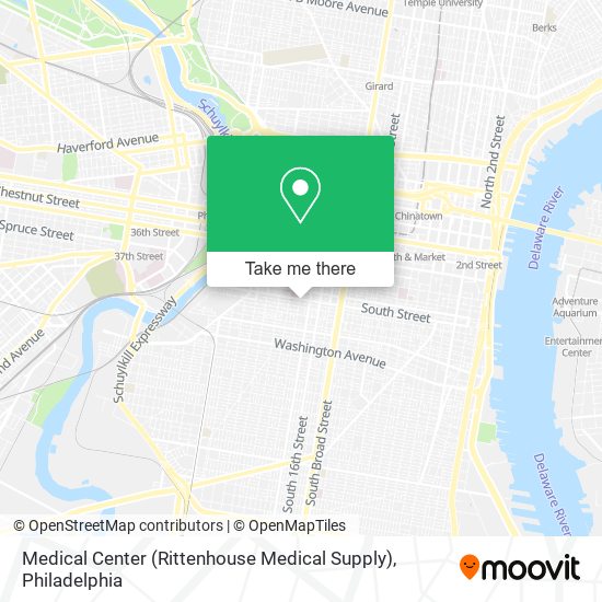 Medical Center (Rittenhouse Medical Supply) map