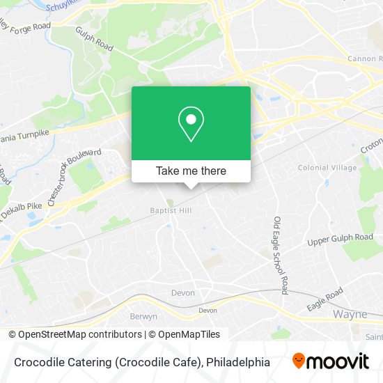 Mapa de Crocodile Catering (Crocodile Cafe)