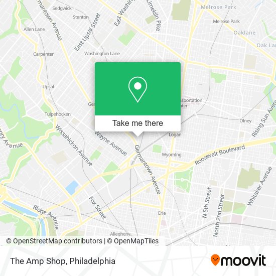 The Amp Shop map