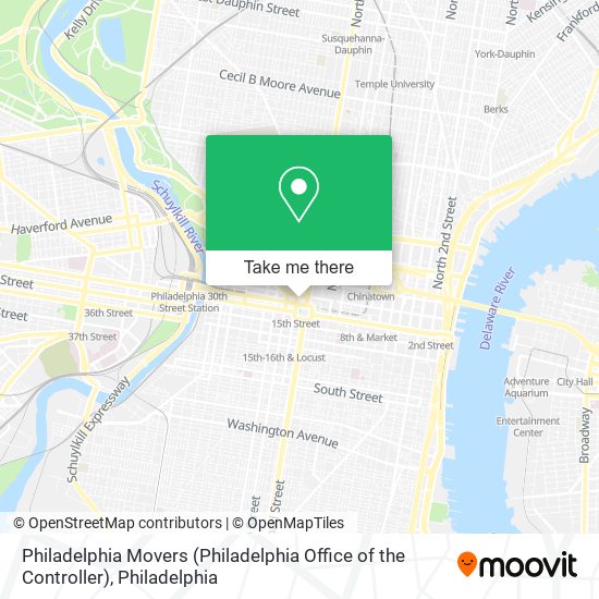 Philadelphia Movers (Philadelphia Office of the Controller) map
