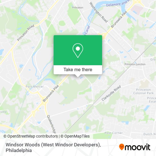 Windsor Woods (West Windsor Developers) map