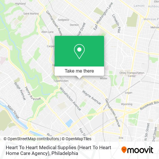 Mapa de Heart To Heart Medical Supplies (Heart To Heart Home Care Agency)