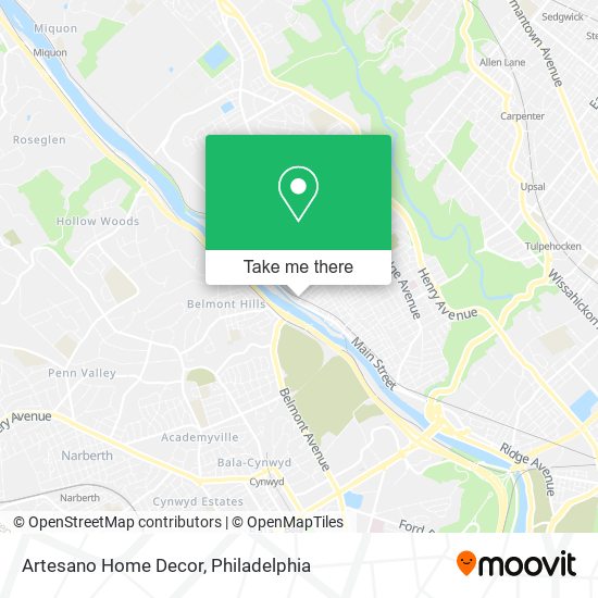 Artesano Home Decor map