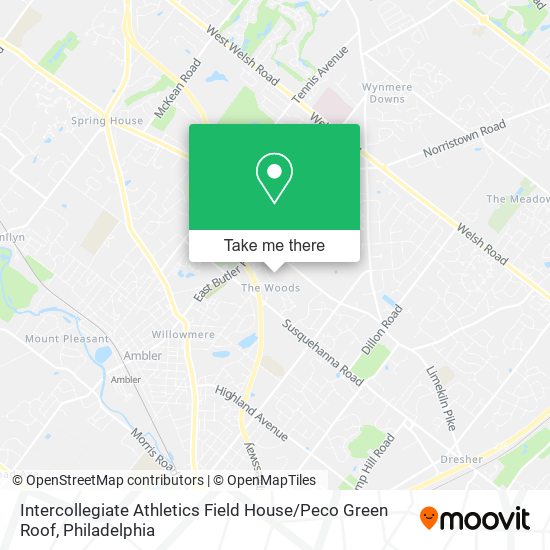 Intercollegiate Athletics Field House / Peco Green Roof map