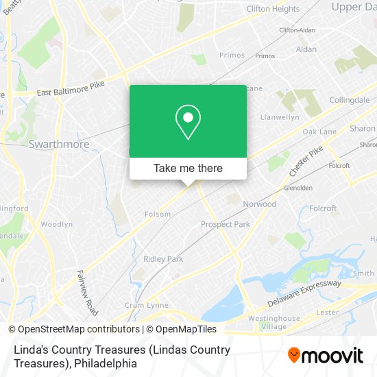 Mapa de Linda's Country Treasures (Lindas Country Treasures)