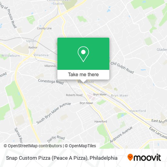 Mapa de Snap Custom Pizza (Peace A Pizza)