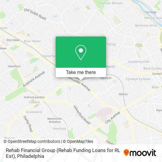 Mapa de Rehab Financial Group (Rehab Funding Loans for RL Est)