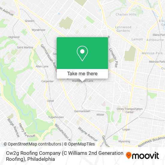 Cw2g Roofing Company (C Williams 2nd Generation Roofing) map
