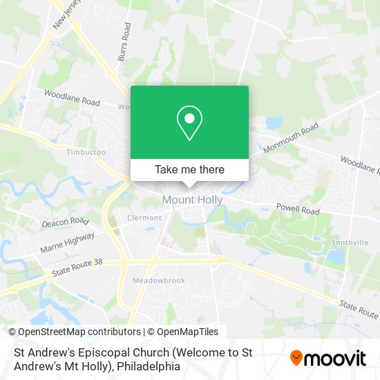 St Andrew's Episcopal Church (Welcome to St Andrew's Mt Holly) map