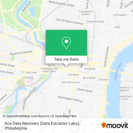 Mapa de Ace Data Recovery (Data Extractor Labs)