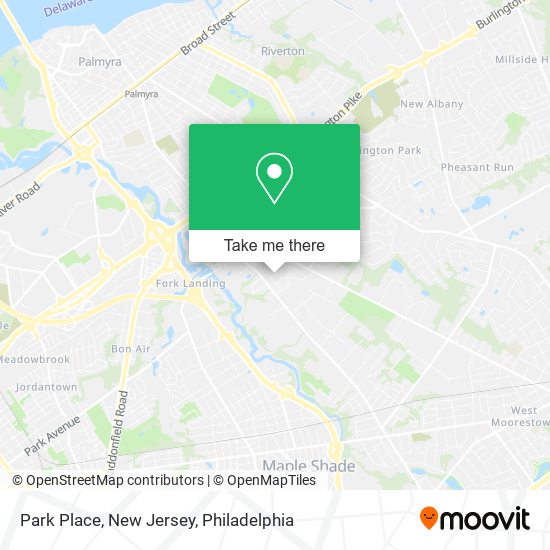 Mapa de Park Place, New Jersey