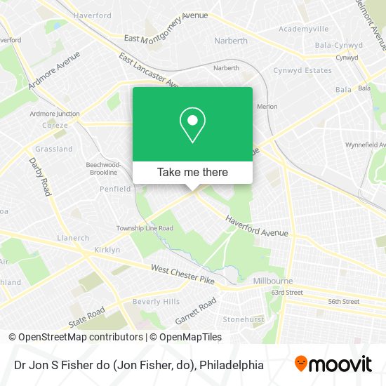 Mapa de Dr Jon S Fisher do (Jon Fisher, do)