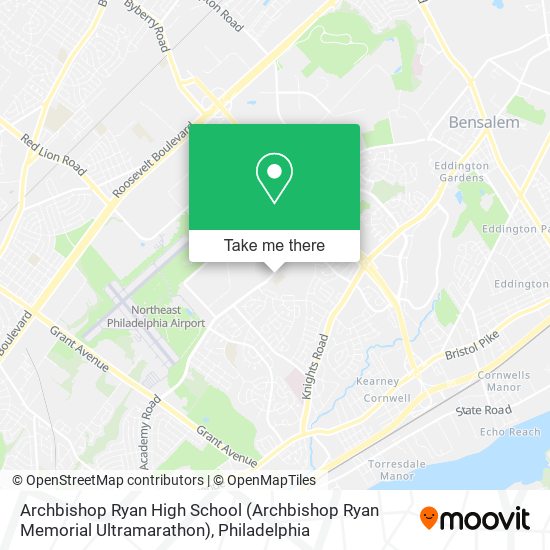 Mapa de Archbishop Ryan High School (Archbishop Ryan Memorial Ultramarathon)