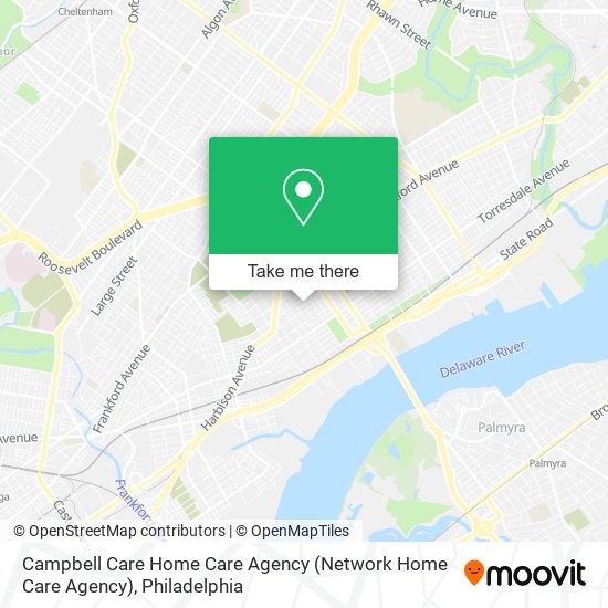 Mapa de Campbell Care Home Care Agency