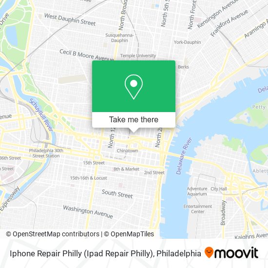 Mapa de Iphone Repair Philly (Ipad Repair Philly)