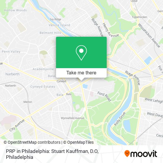 Mapa de PRP in Philadelphia: Stuart Kauffman, D.O