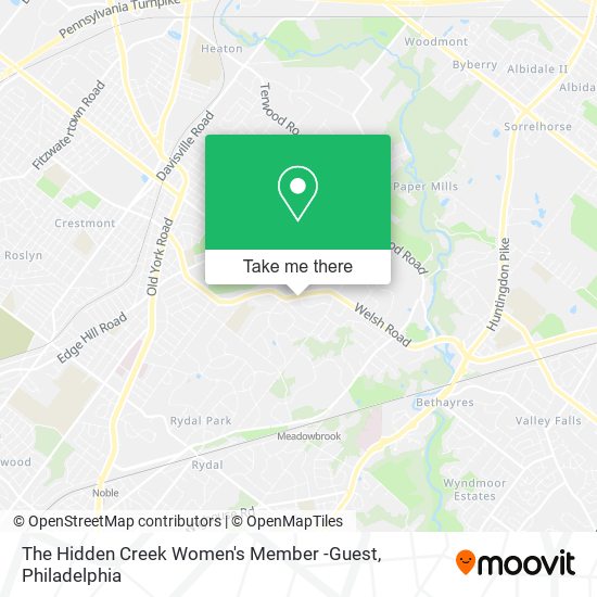 The Hidden Creek Women's Member -Guest map