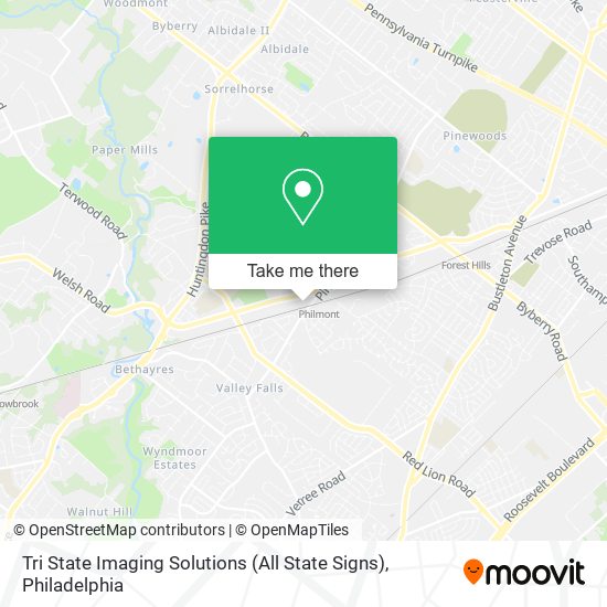 Tri State Imaging Solutions (All State Signs) map