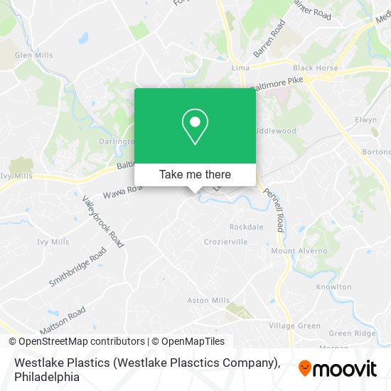 Westlake Plastics (Westlake Plasctics Company) map