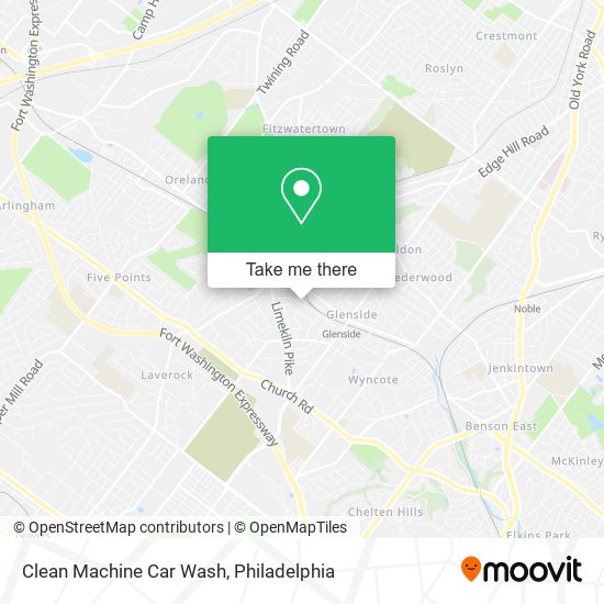 Clean Machine Car Wash map