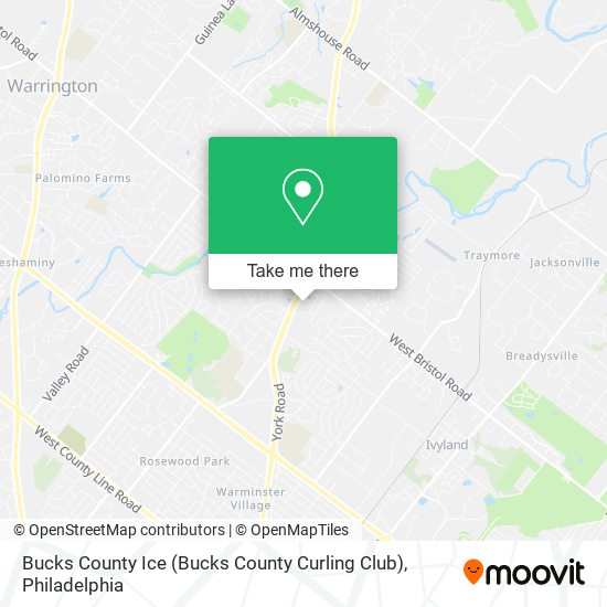 Mapa de Bucks County Ice (Bucks County Curling Club)
