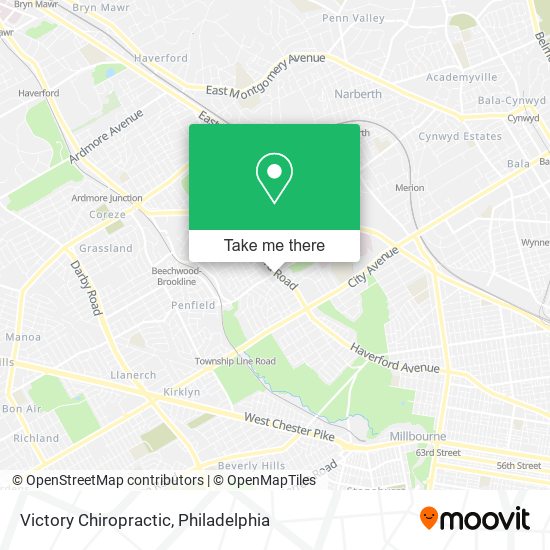 Victory Chiropractic map