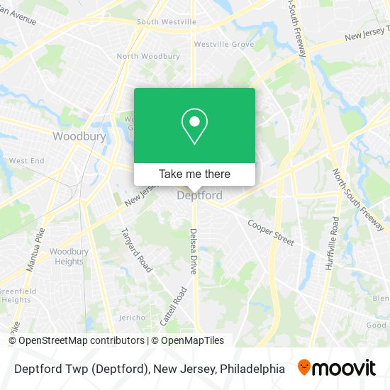 Mapa de Deptford Twp (Deptford), New Jersey