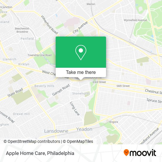 Mapa de Apple Home Care